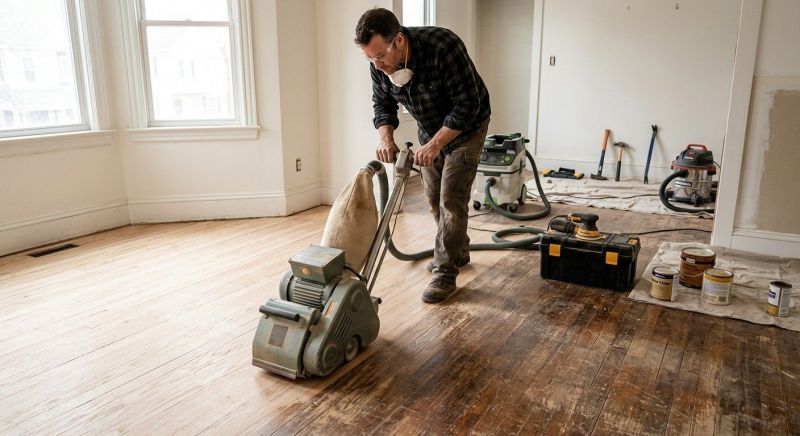 Hardwood Floor Renovation in Palm Beach Gardens, FL
