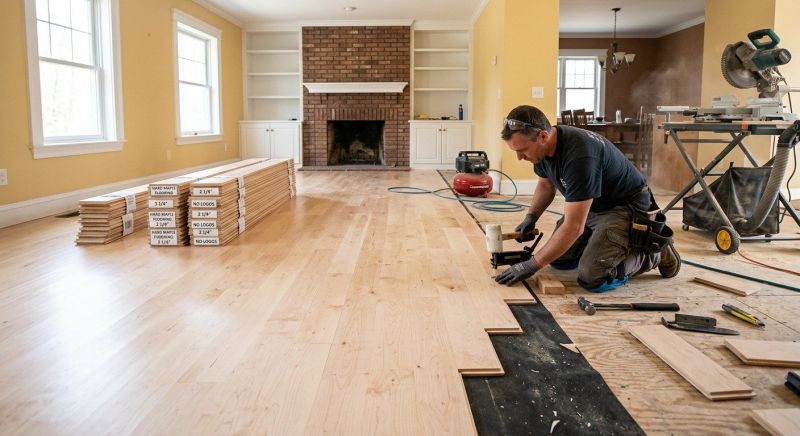 Maple Flooring Installation in Martin County, FL