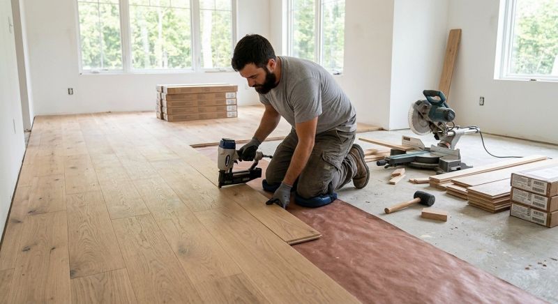 Oak Floor Installation in Martin County, FL