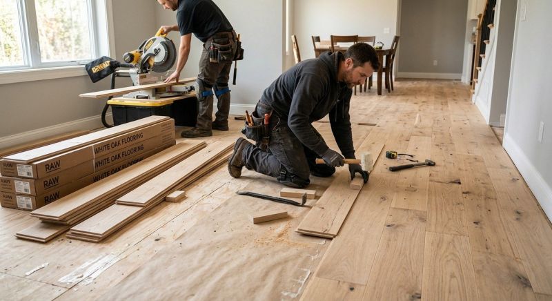 Oak Floor Replacement in Palm Beach Gardens, FL