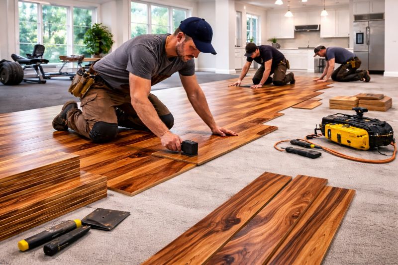 Teak Flooring Installation in Palm Beach Gardens, FL