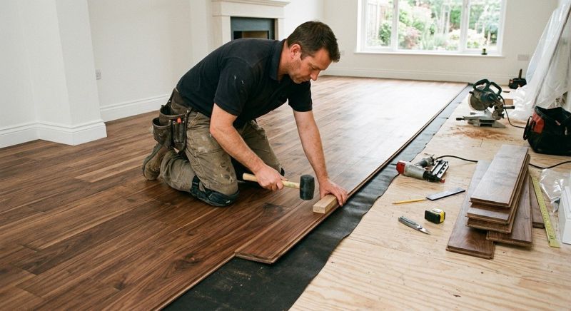 Walnut Flooring Installation in Palm Beach Gardens, FL