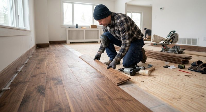 Walnut Flooring Installation in Palm Beach Gardens, FL