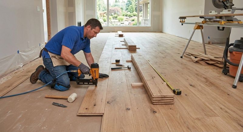 Wide Plank Floor Installation in Palm Beach Gardens, FL