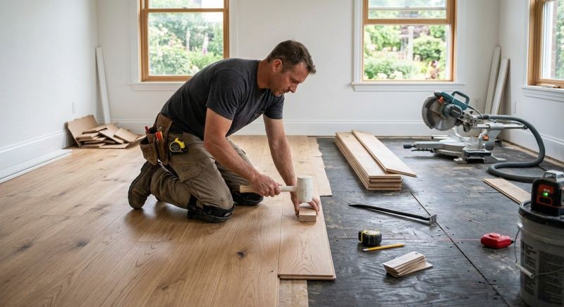 Wide Plank Floor Installation in Palm Beach Gardens, FL