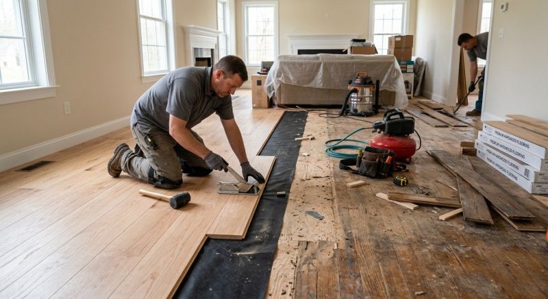Wood Floor Replacement in Palm Beach Gardens, FL
